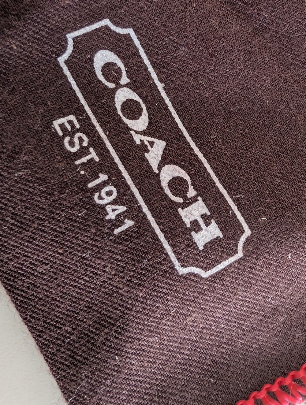Coach Drawstring Dust Bag Clutch Size - Picture 3 of 6